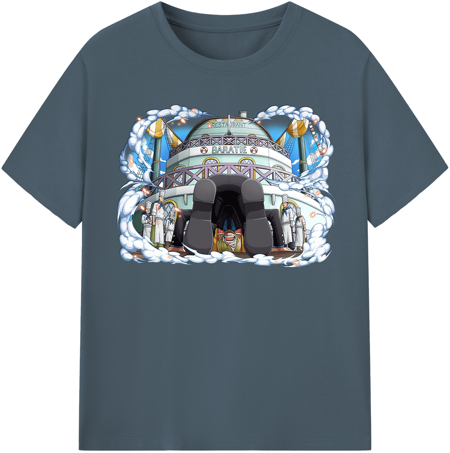 ワンピース サンジ ONE PIECE Sanji 綿100％半袖Tシャツ（フロントプリント）